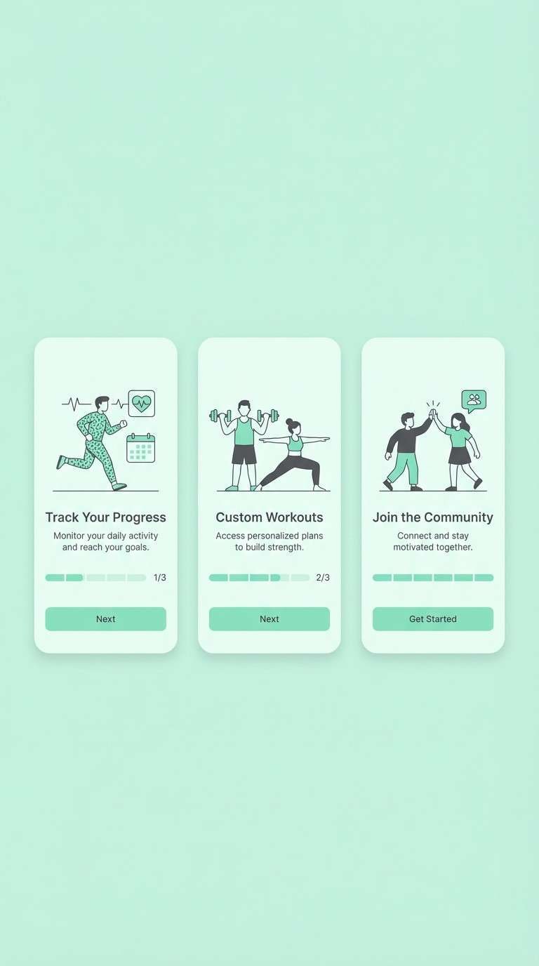 fitness onboarding in granite mint
