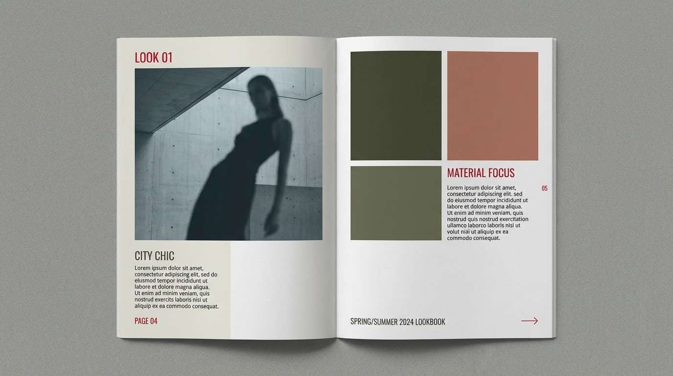 fashion layout with urban cherry