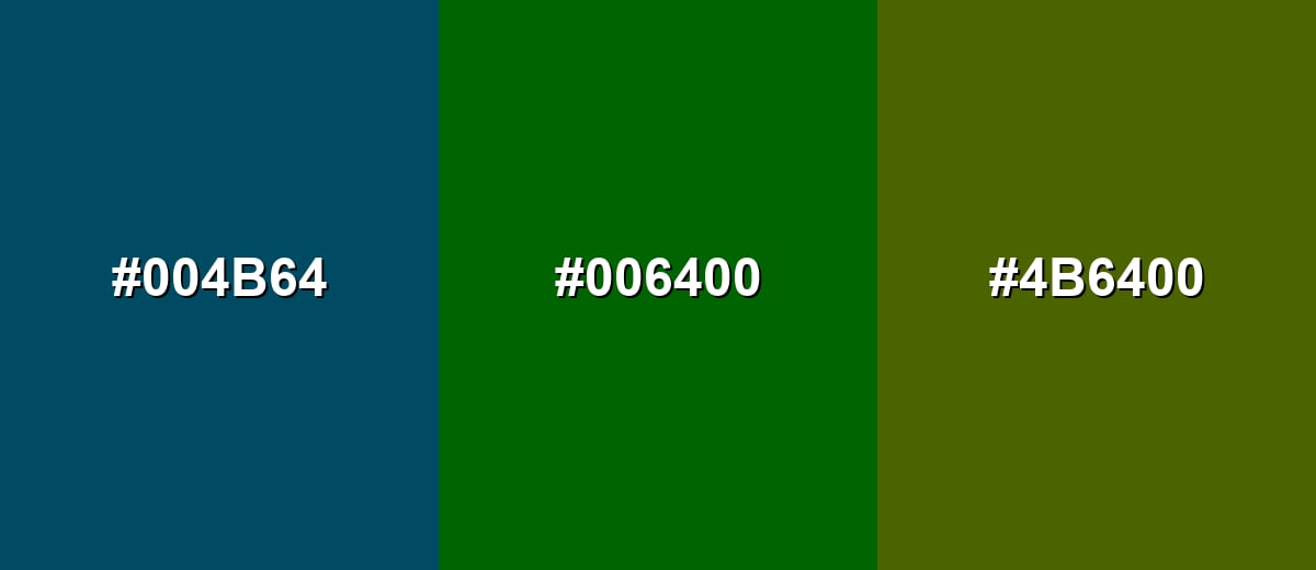 analogous color for dark-green