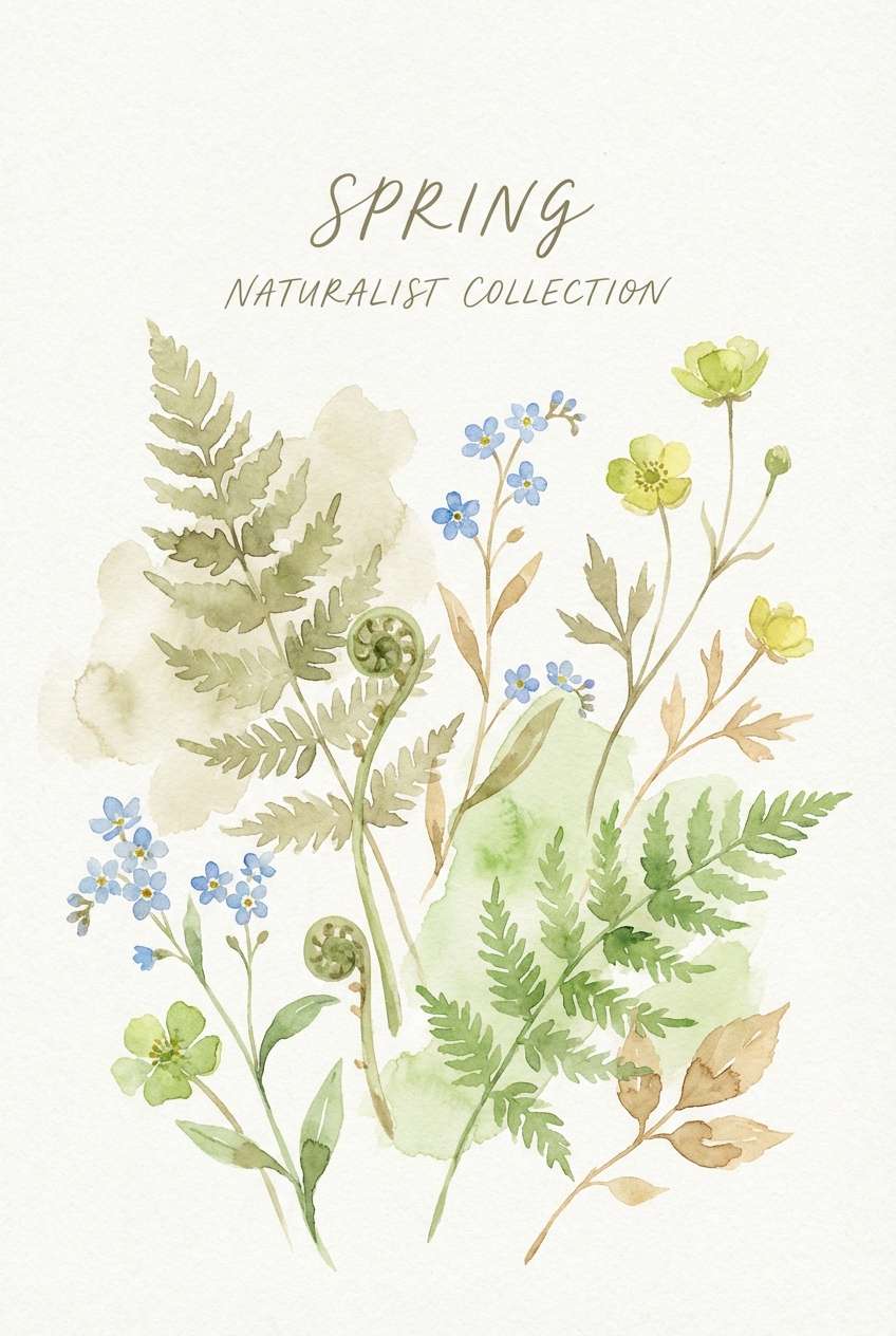 spring watercolor poster