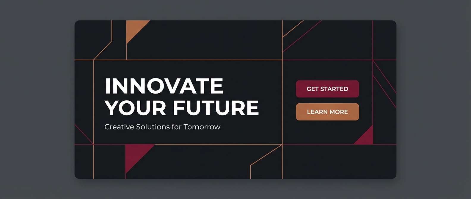 dark hero with copper accents