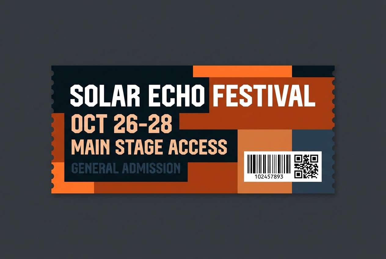 music festival ticket