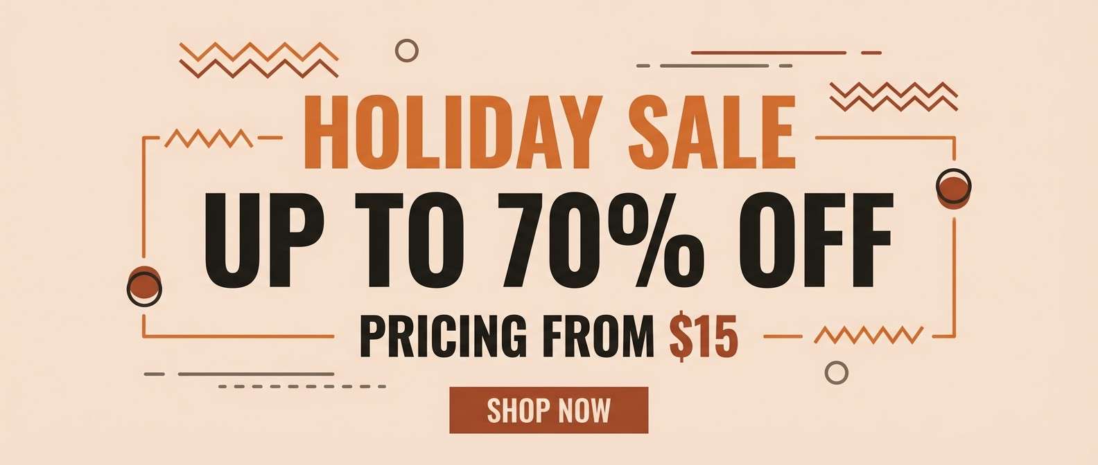 holiday sale banner