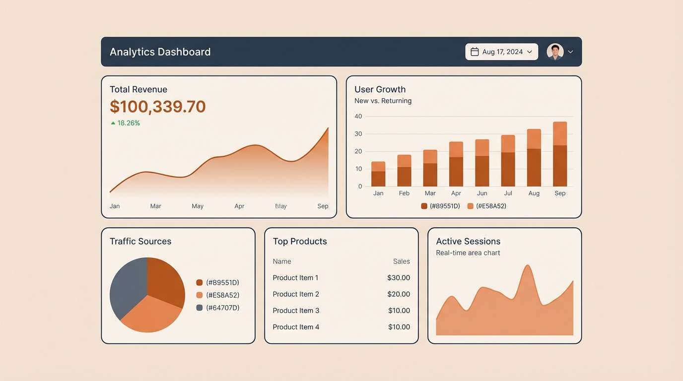 analytics dashboard ui