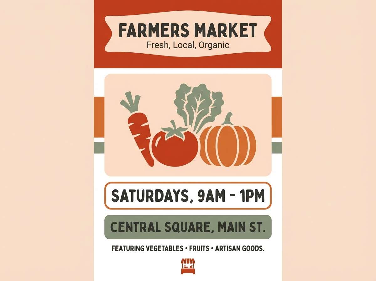 farmers market flyer