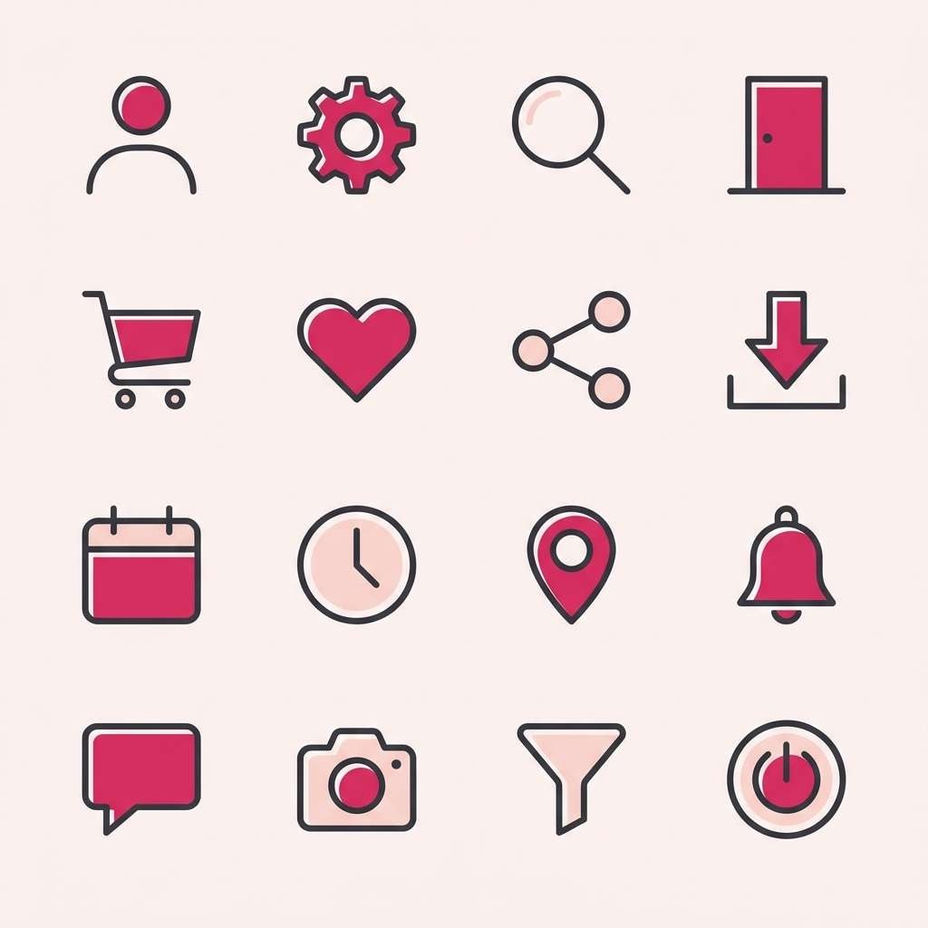 hot berry icon set