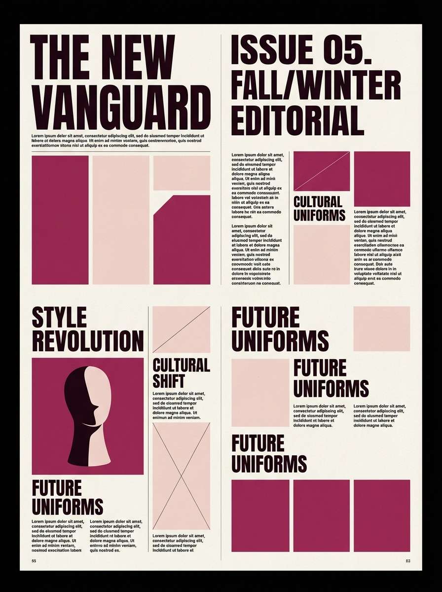 berry noir editorial spread