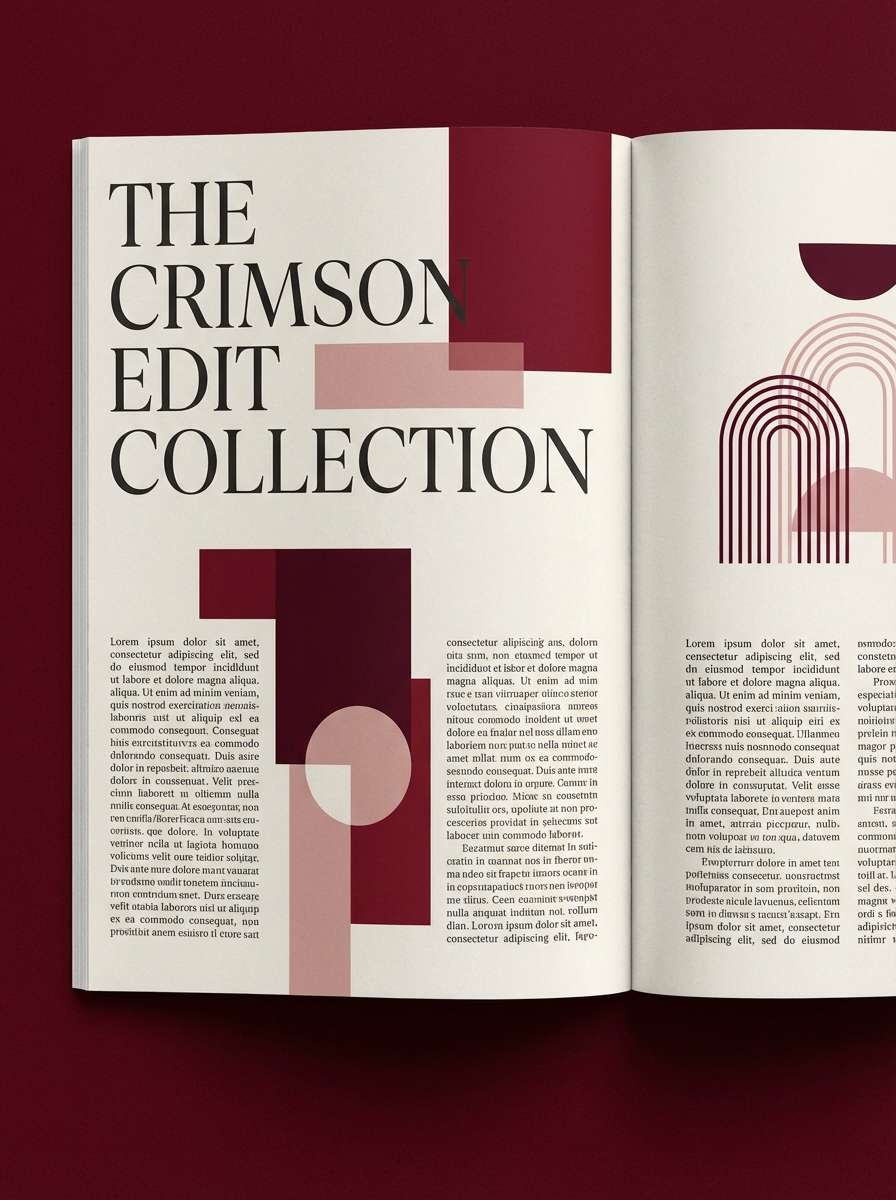 merlot editorial layout