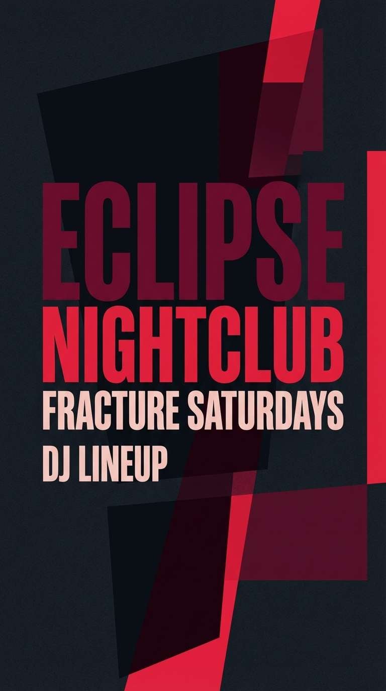 noir cherry club flyer