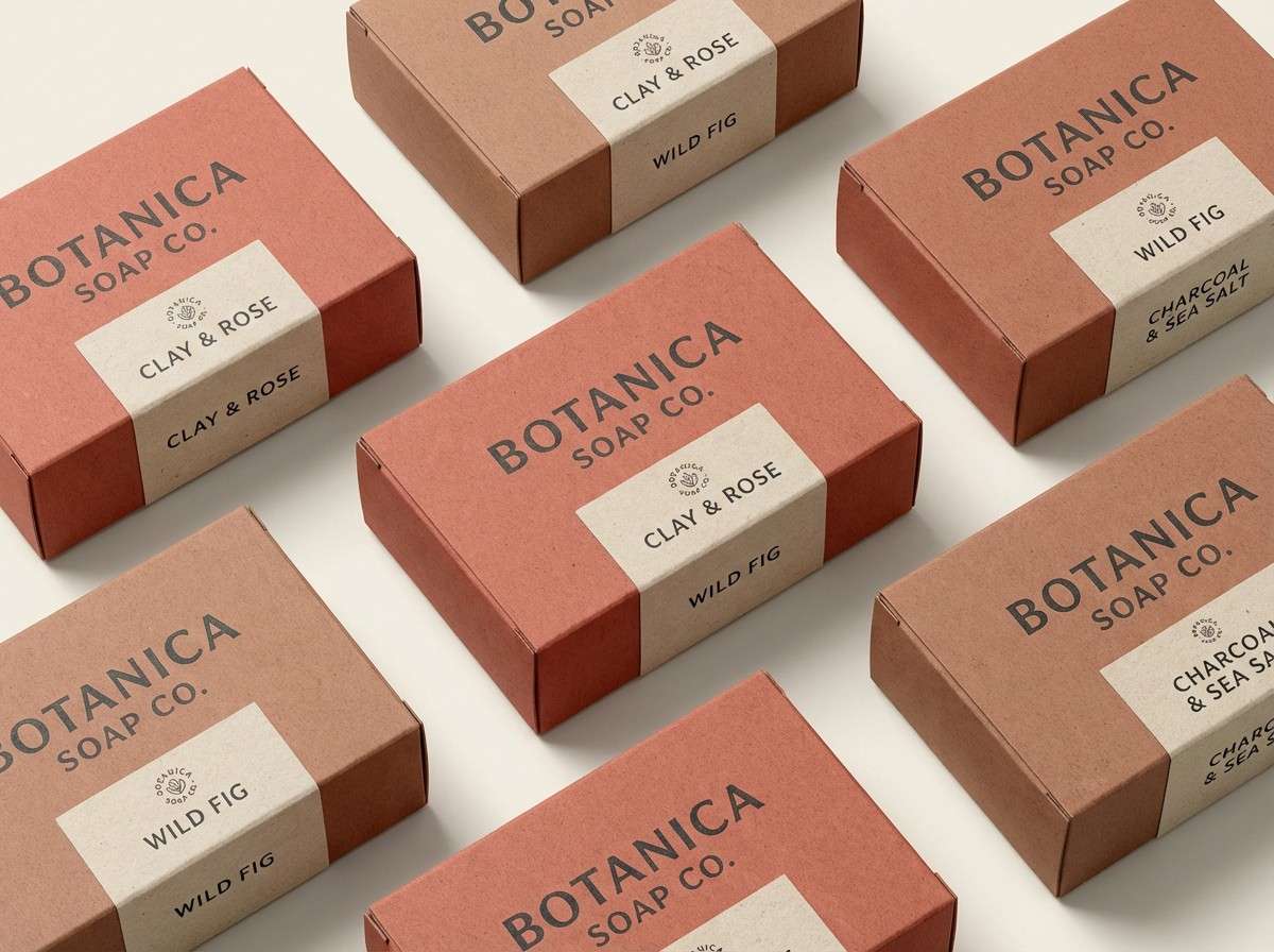 artisan soap packaging mockup