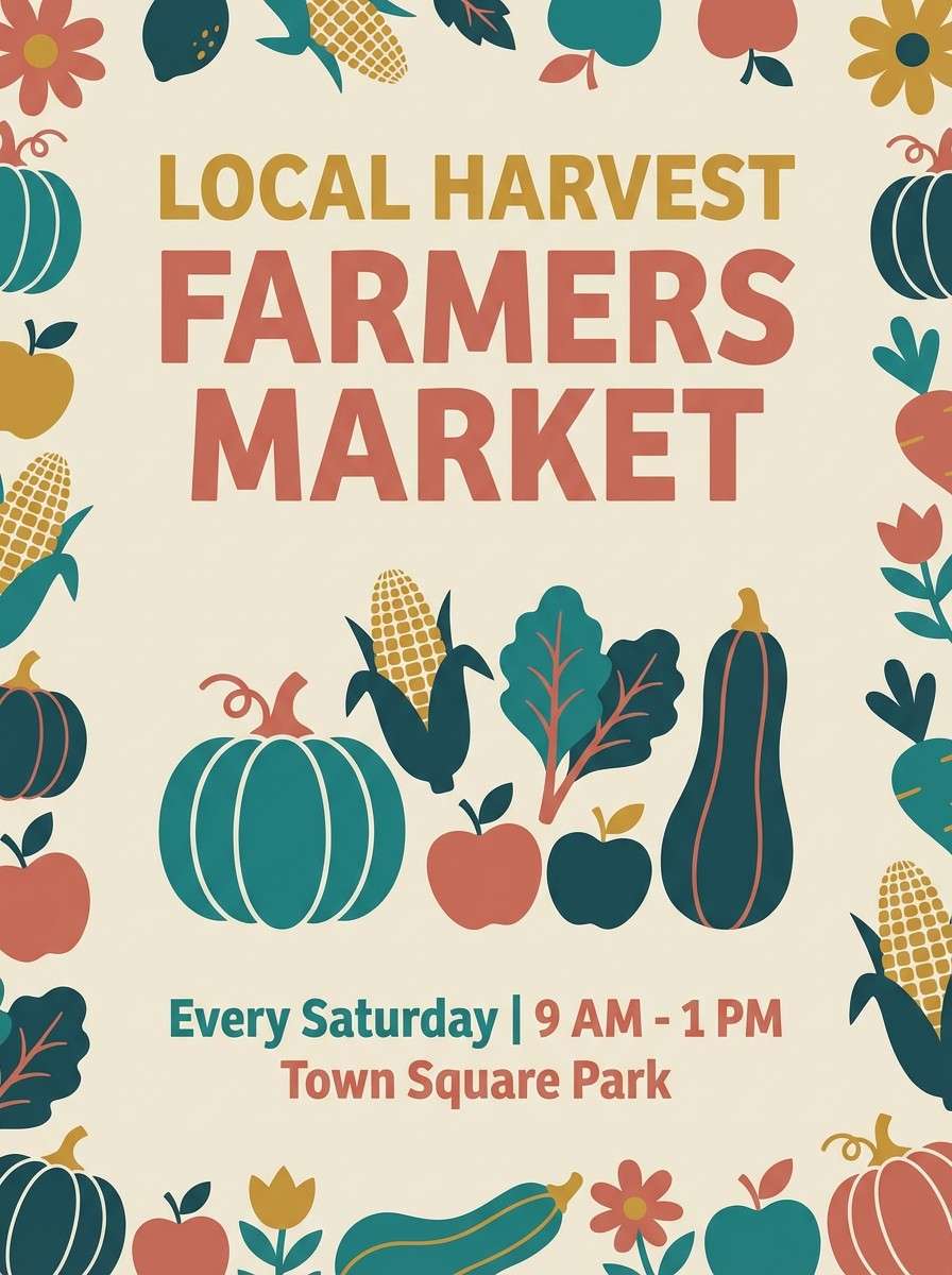 farmers market poster
