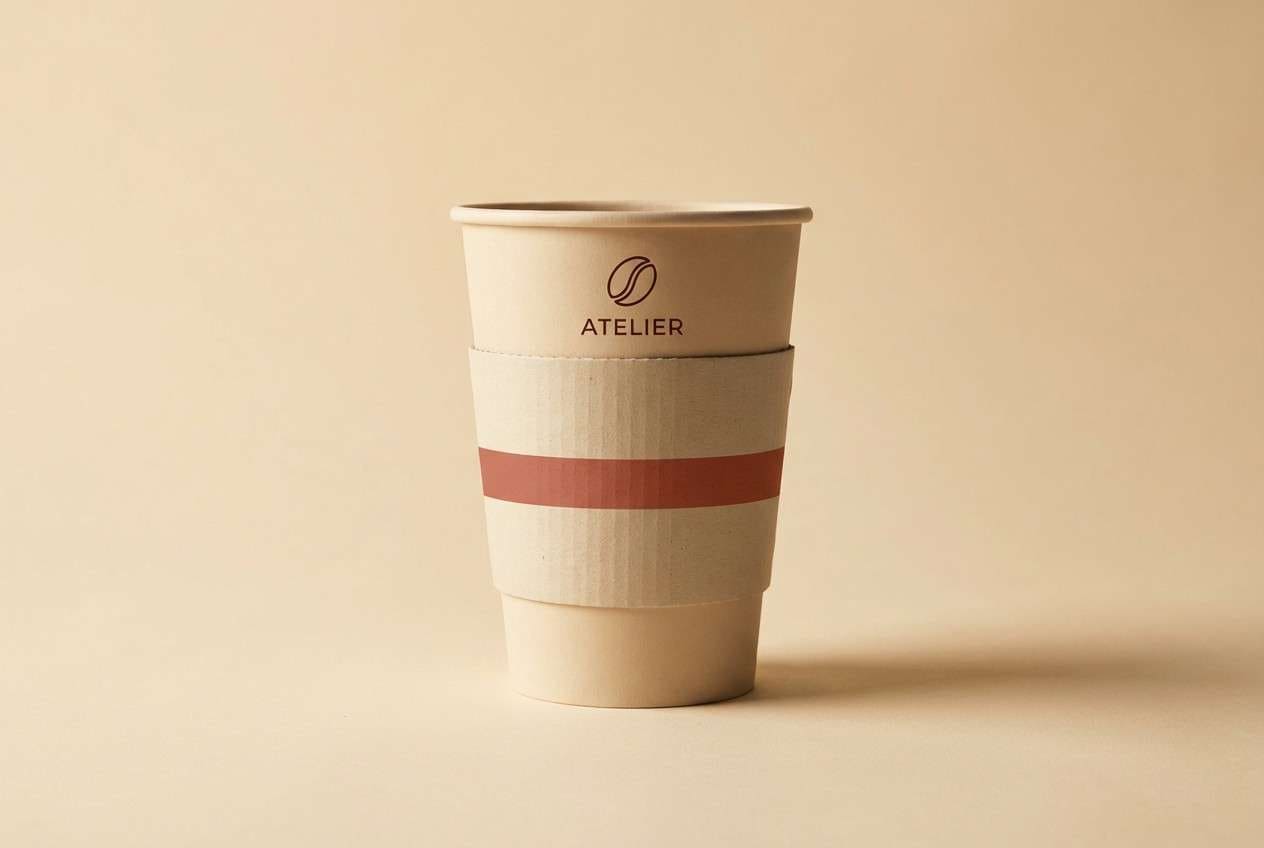 coffee cup logo mockup