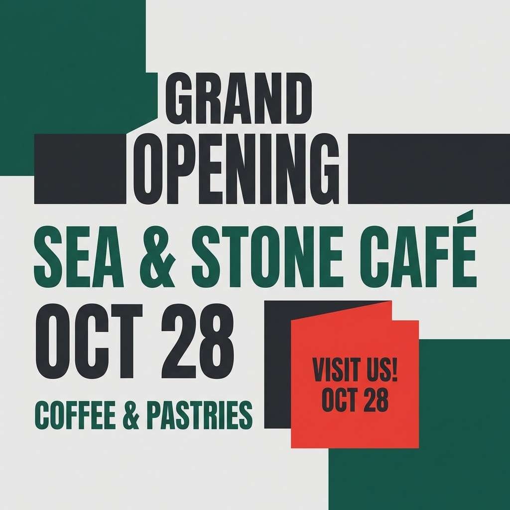 cafe opening promo