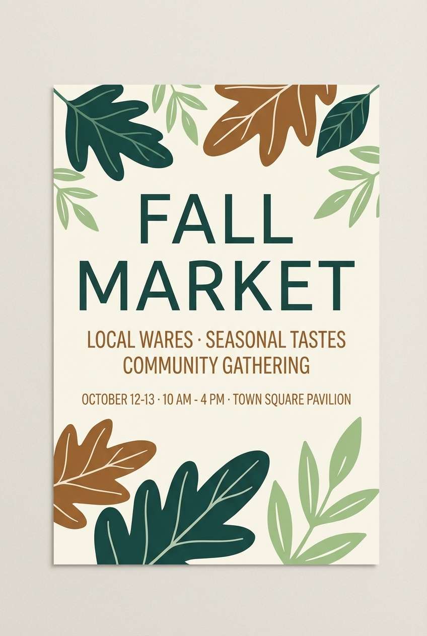 fall market flyer
