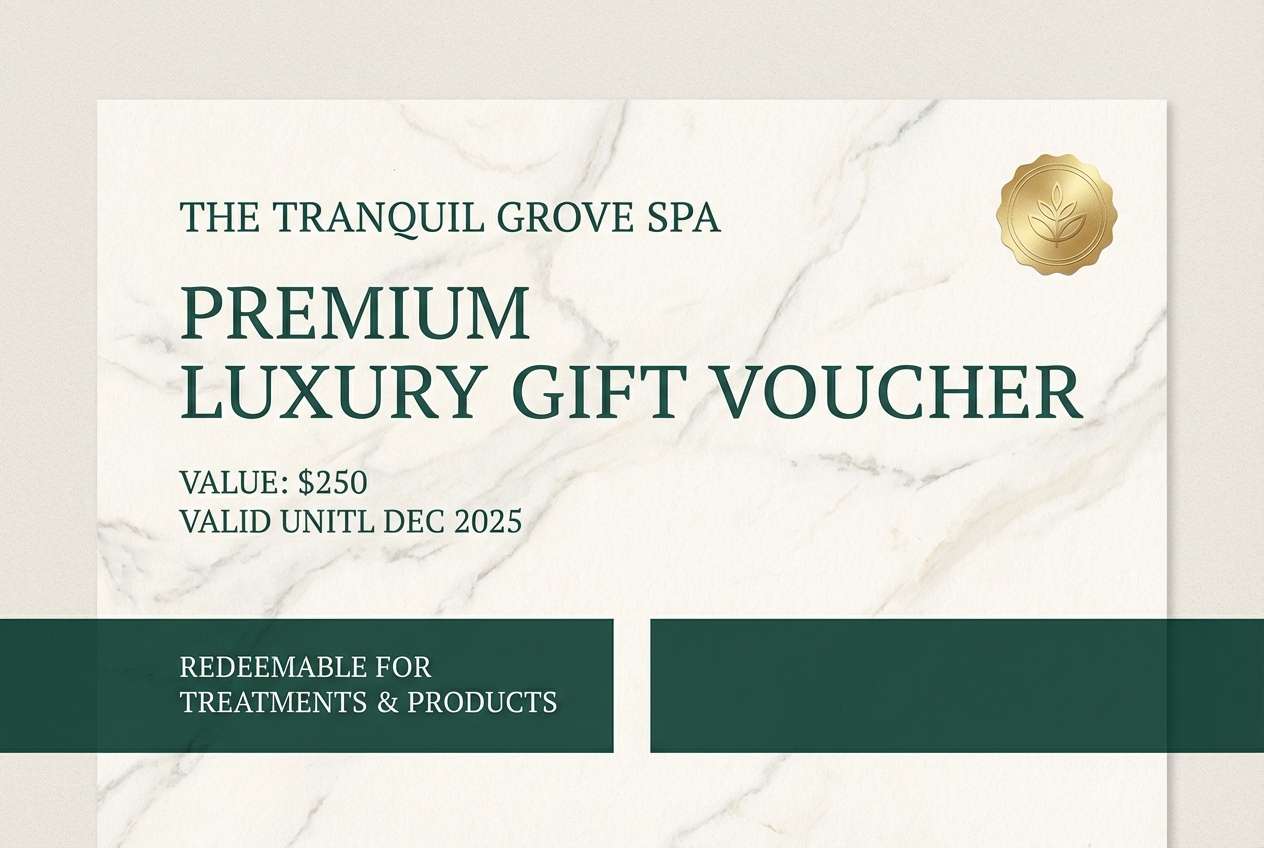spa voucher design