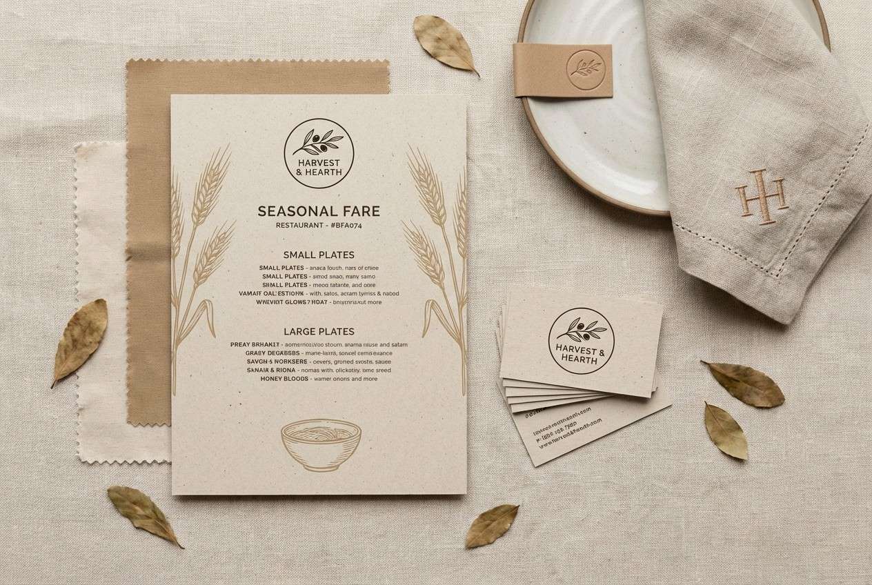 restaurant branding set