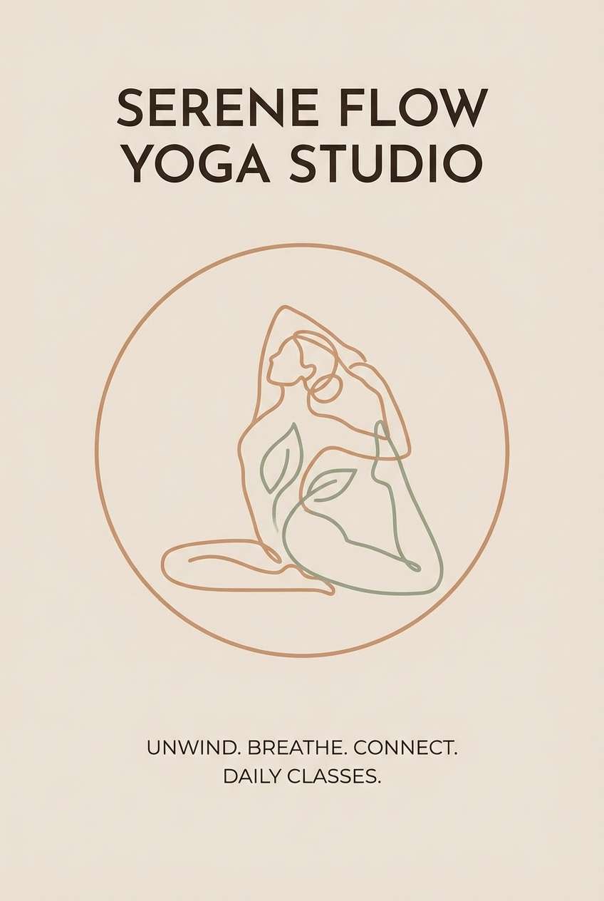 yoga studio poster