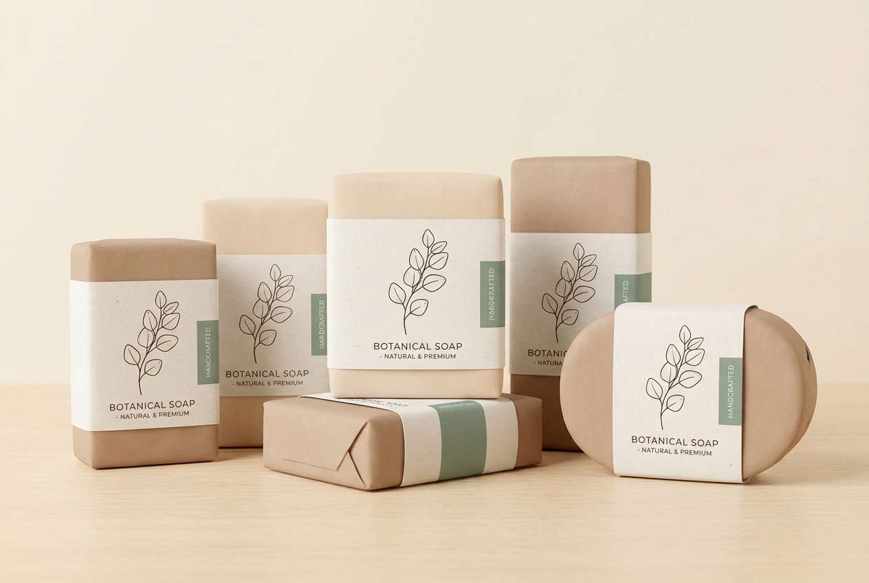botanical soap packaging