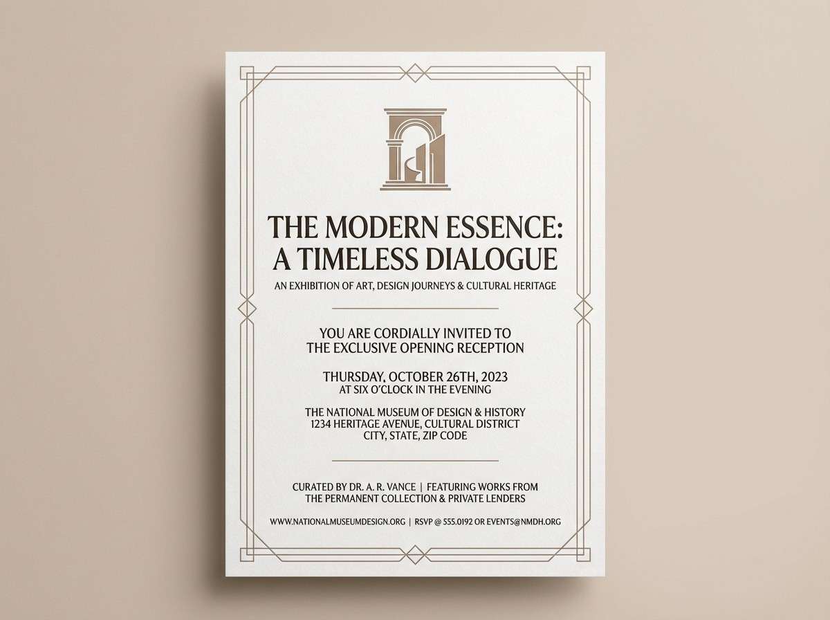 museum exhibition invite