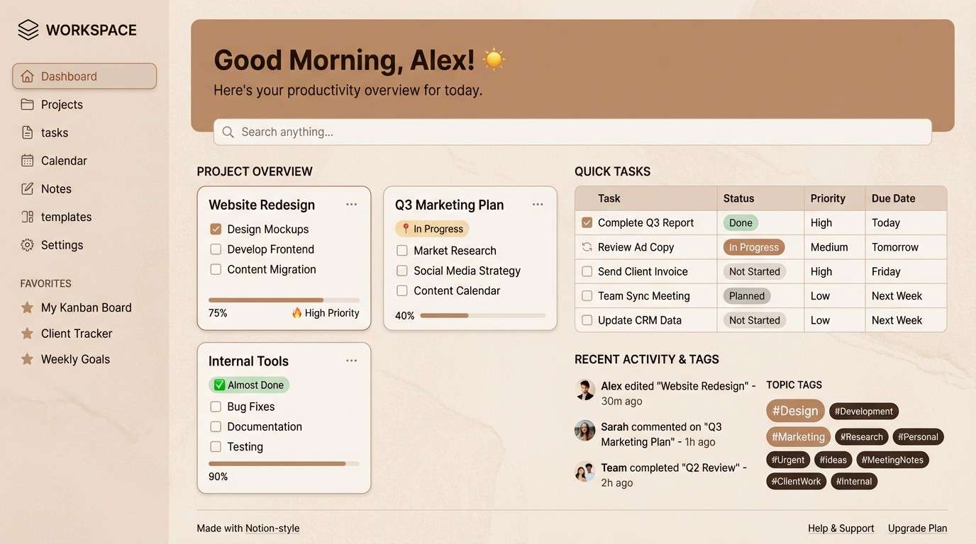 dashboard template ui