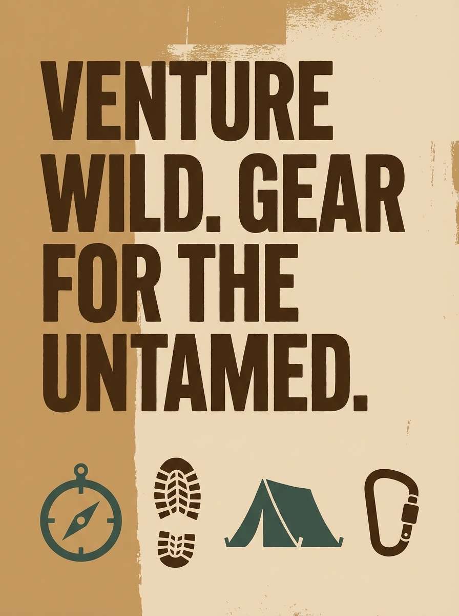 outdoor gear poster