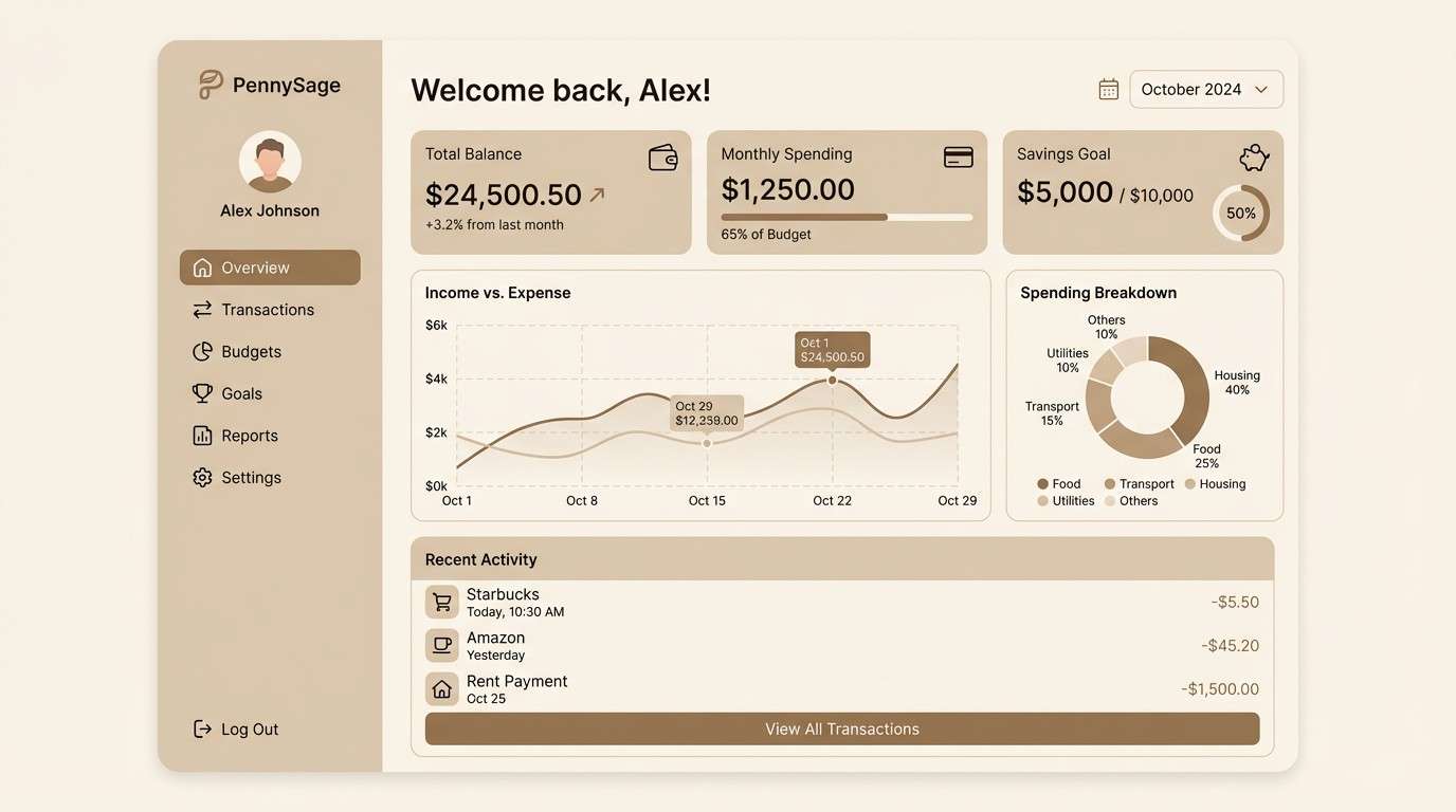 finance dashboard ui