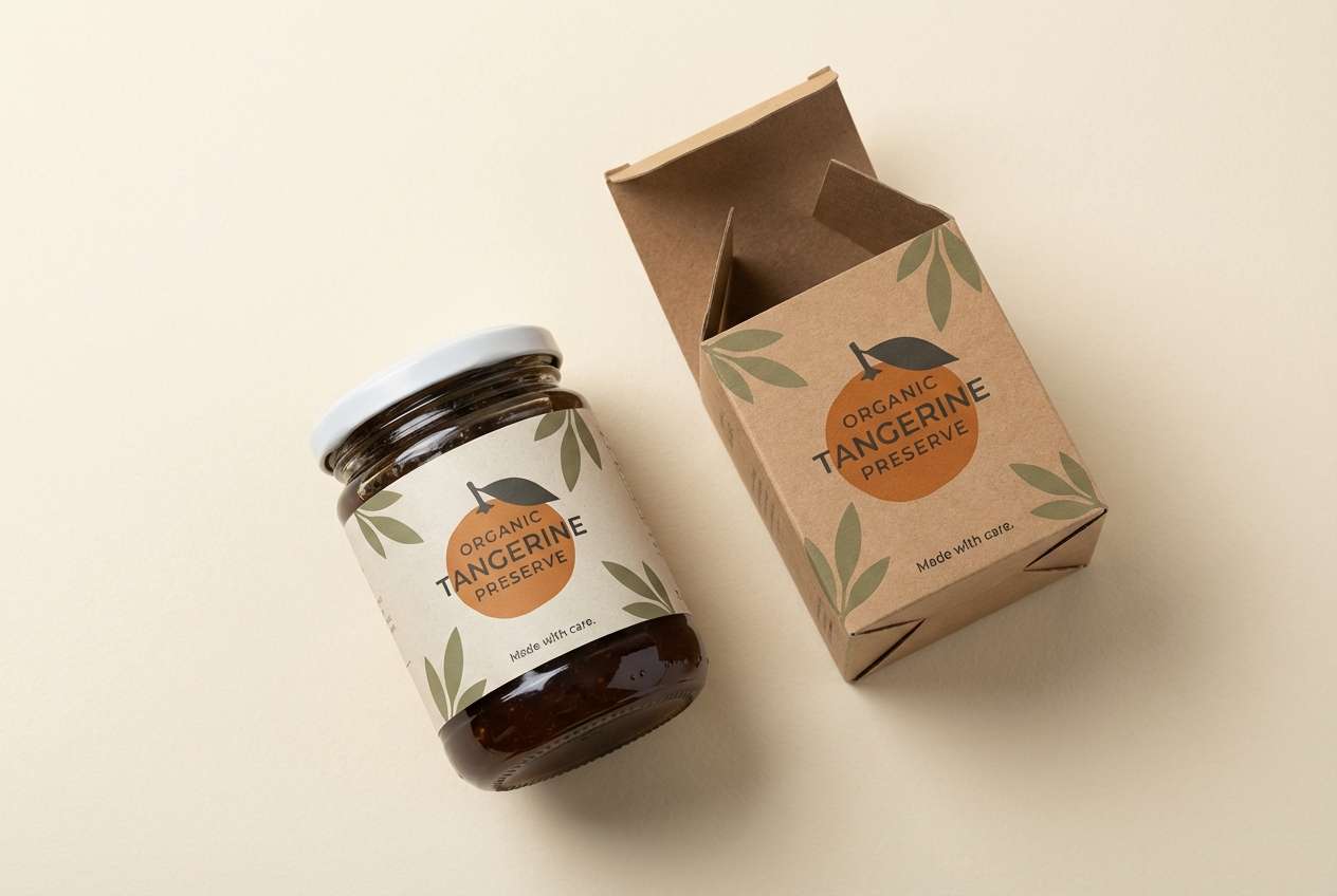 orchard cream jam label