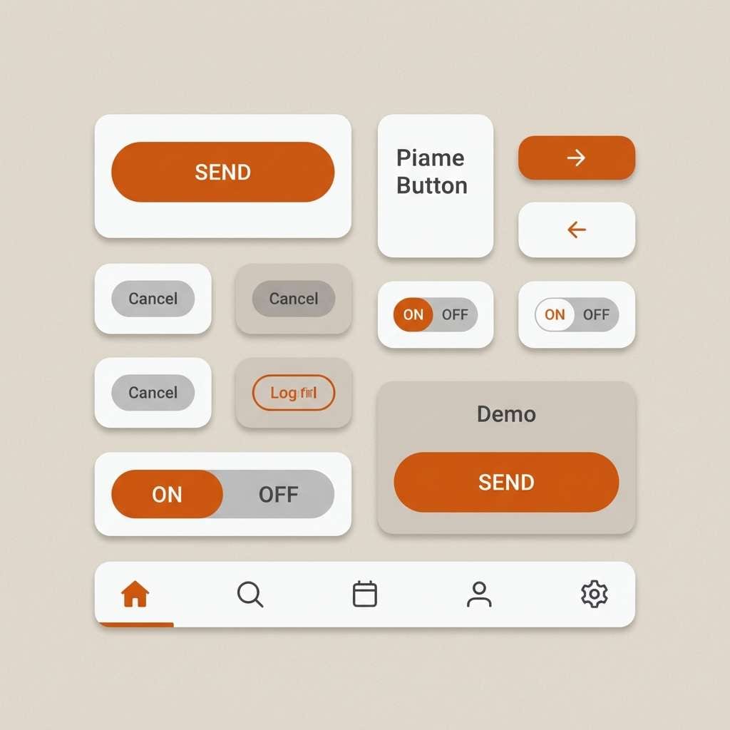 warm minimal ui components