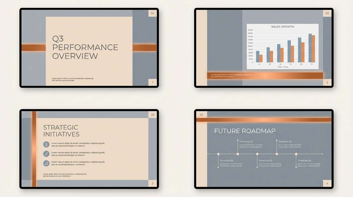 copper cloud slide template