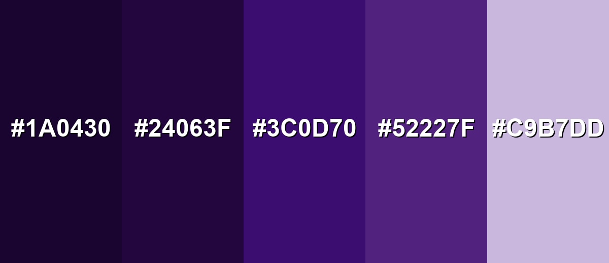 shades and variations of dark-violet-color