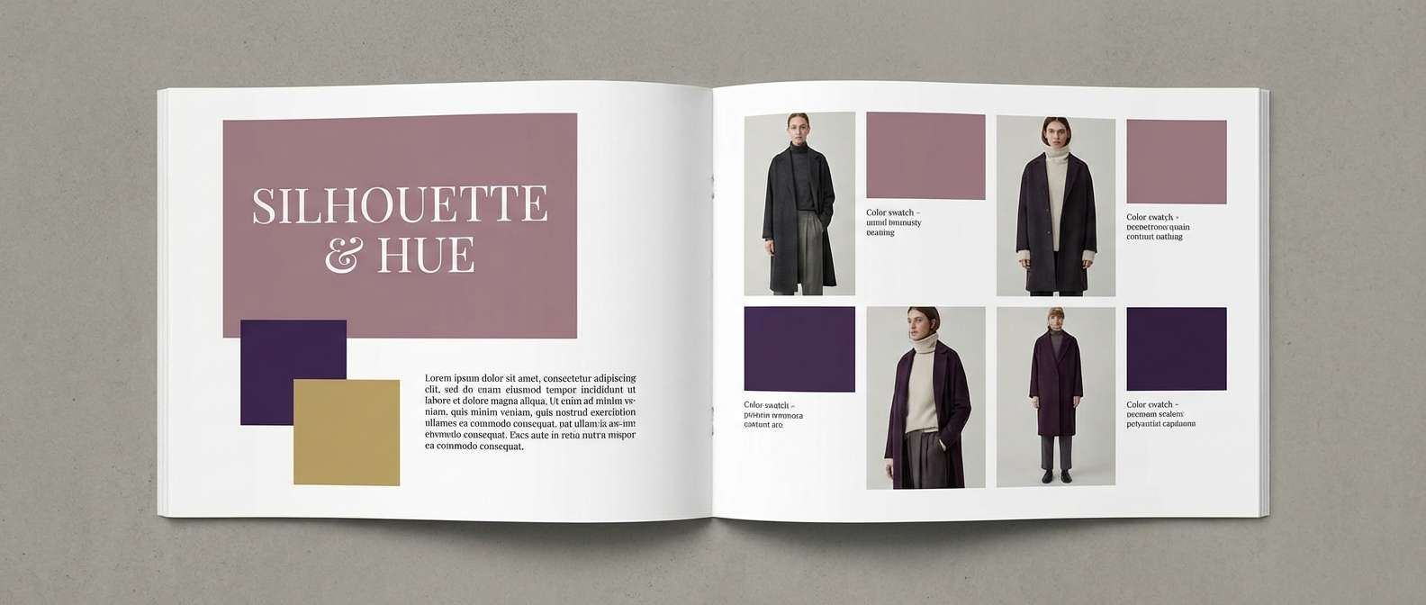 dusty mauve editorial spread