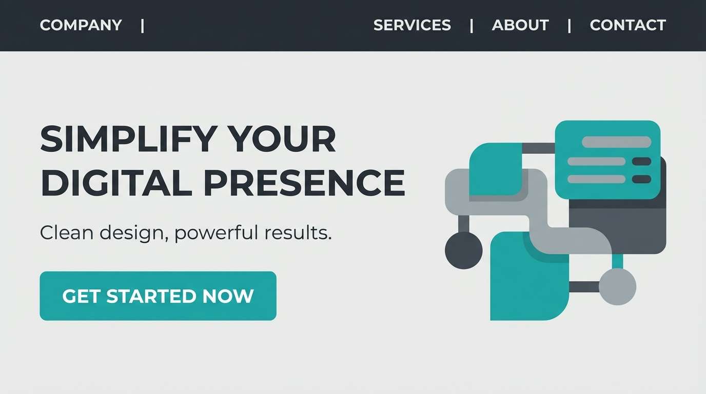 dark teal gray website