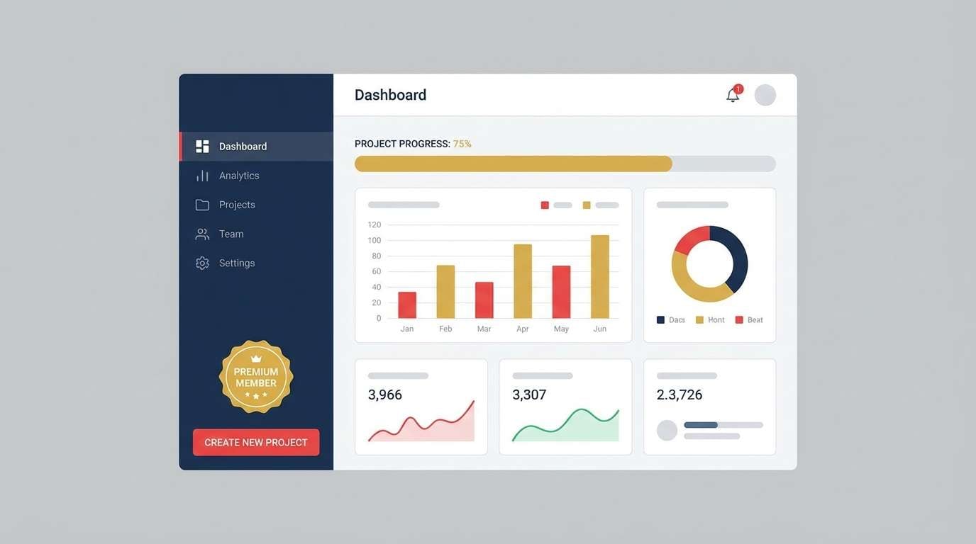 dashboard ui mockup