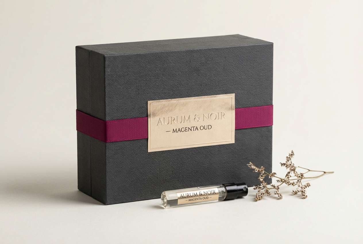 luxury perfume packaging mockup