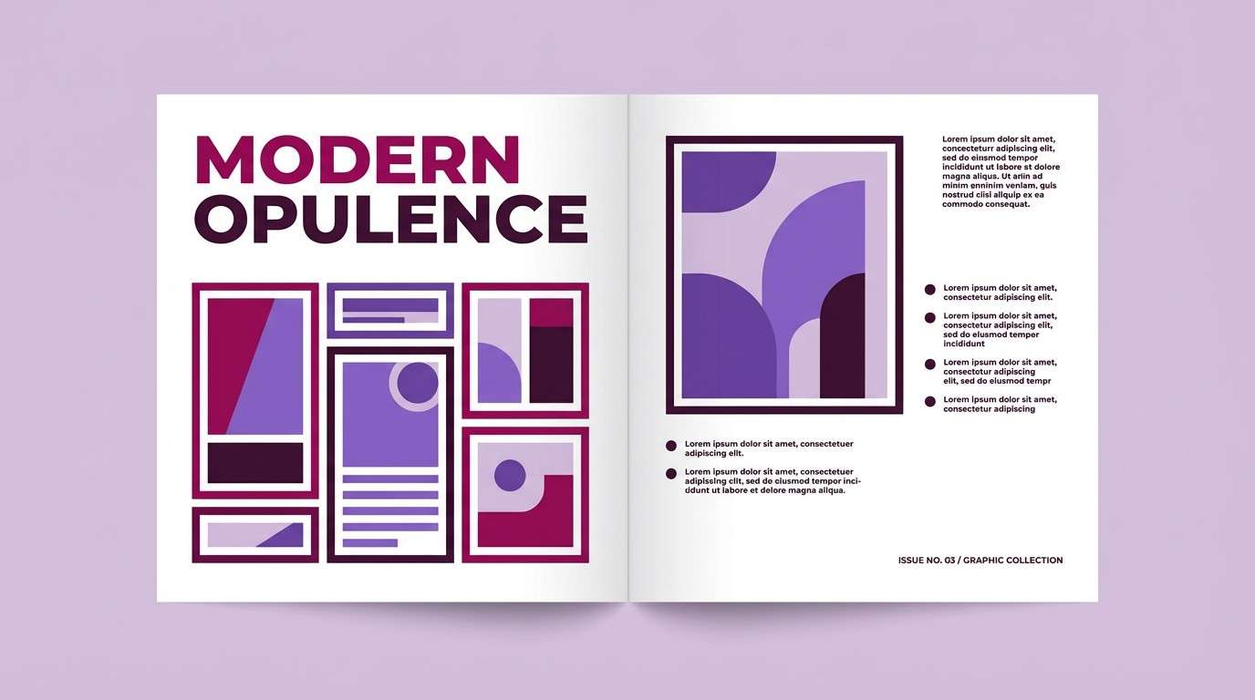 plum fashion lookbook layout