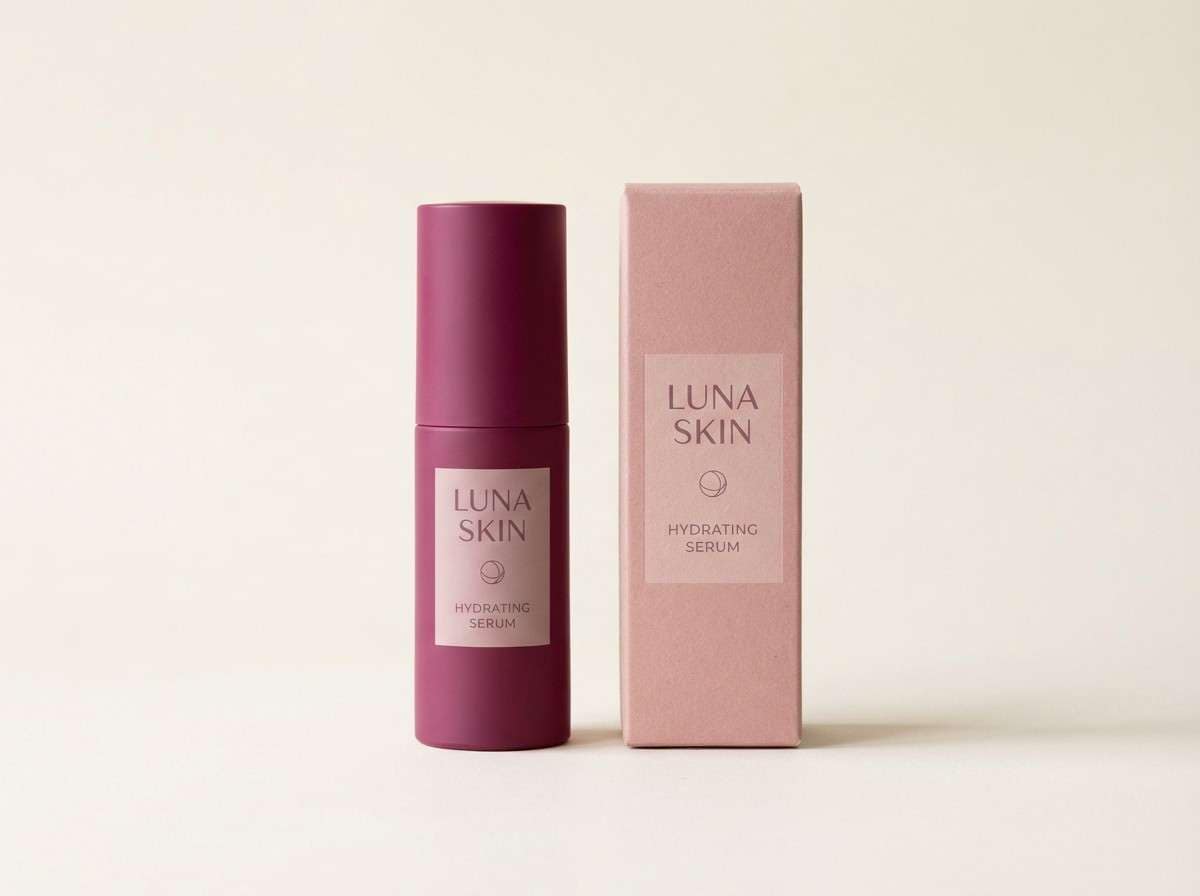 skincare packaging studio shot