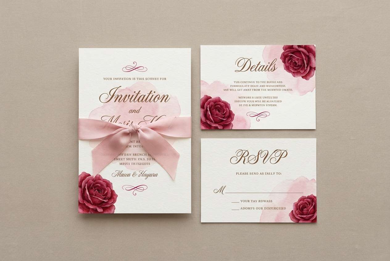 wedding invitation suite