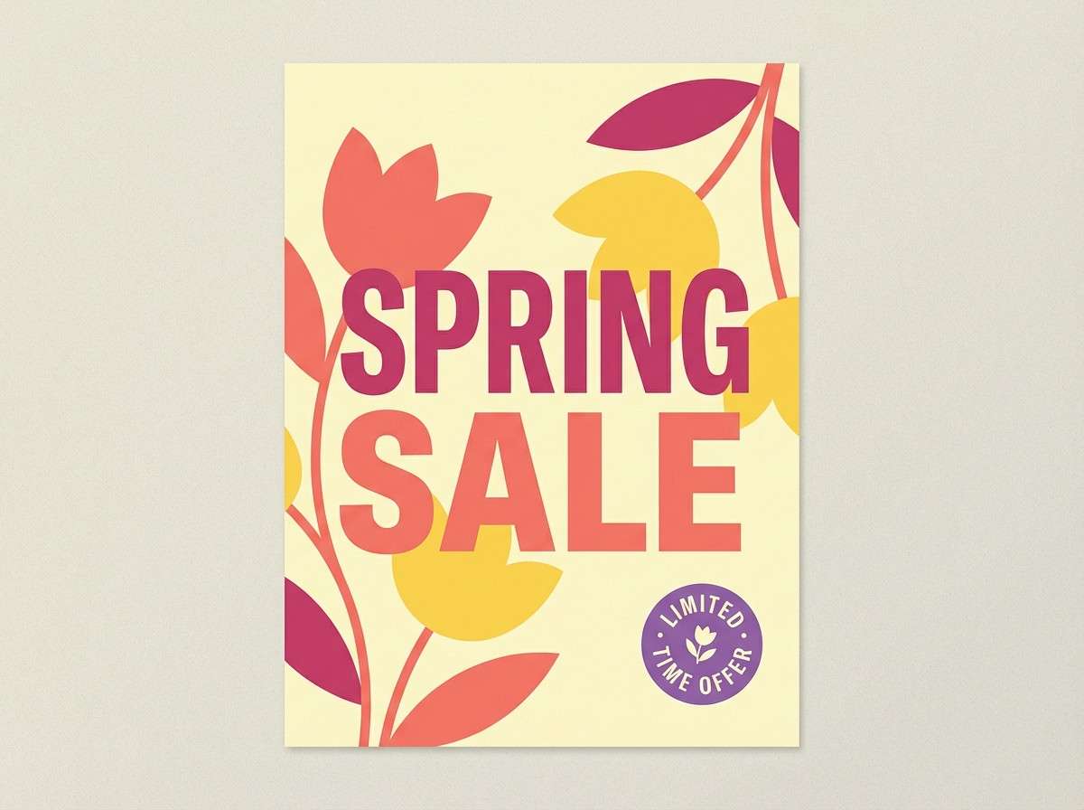 spring sale poster