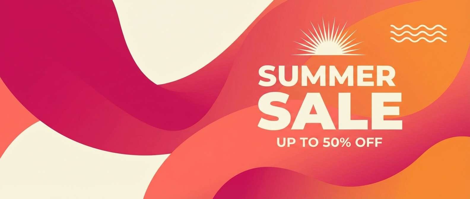 summer banner ad design