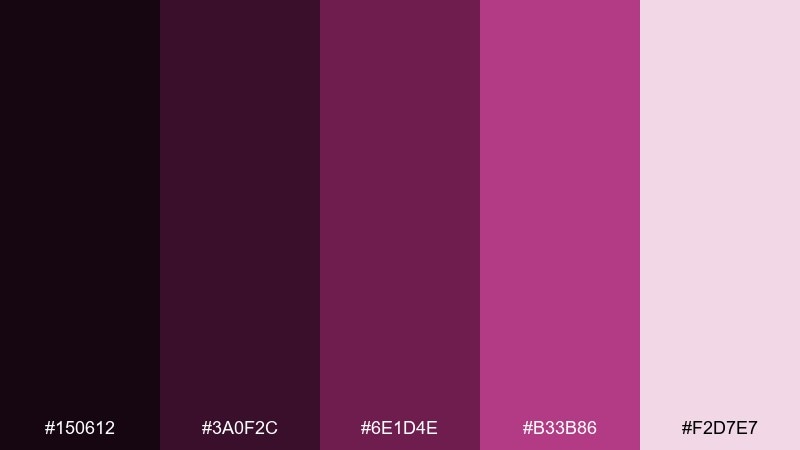 deep plum orchard color palette with hex codes