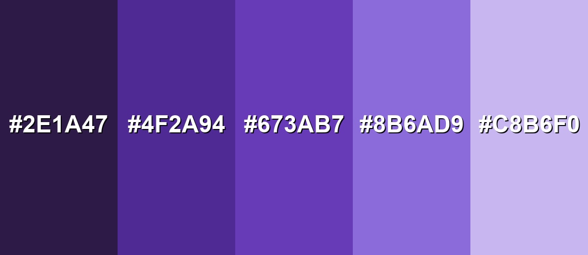 shades and variations of deep-purple-color