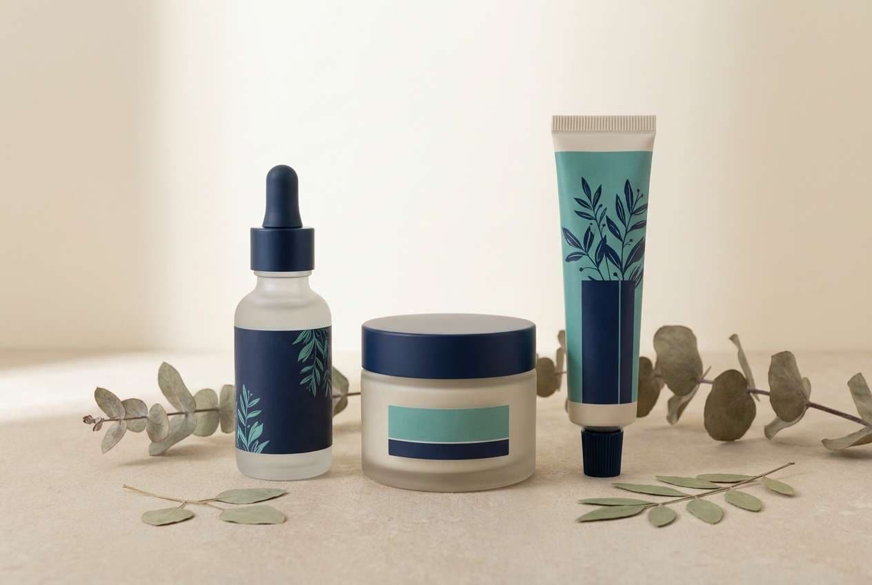 spa packaging in teal