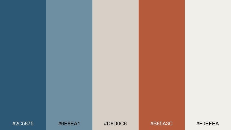 denim and clay balance denim color palette with hex codes