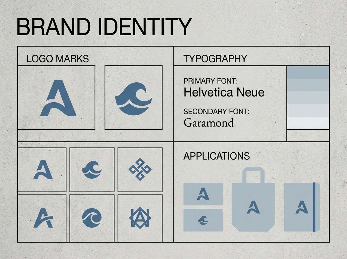 brand identity board