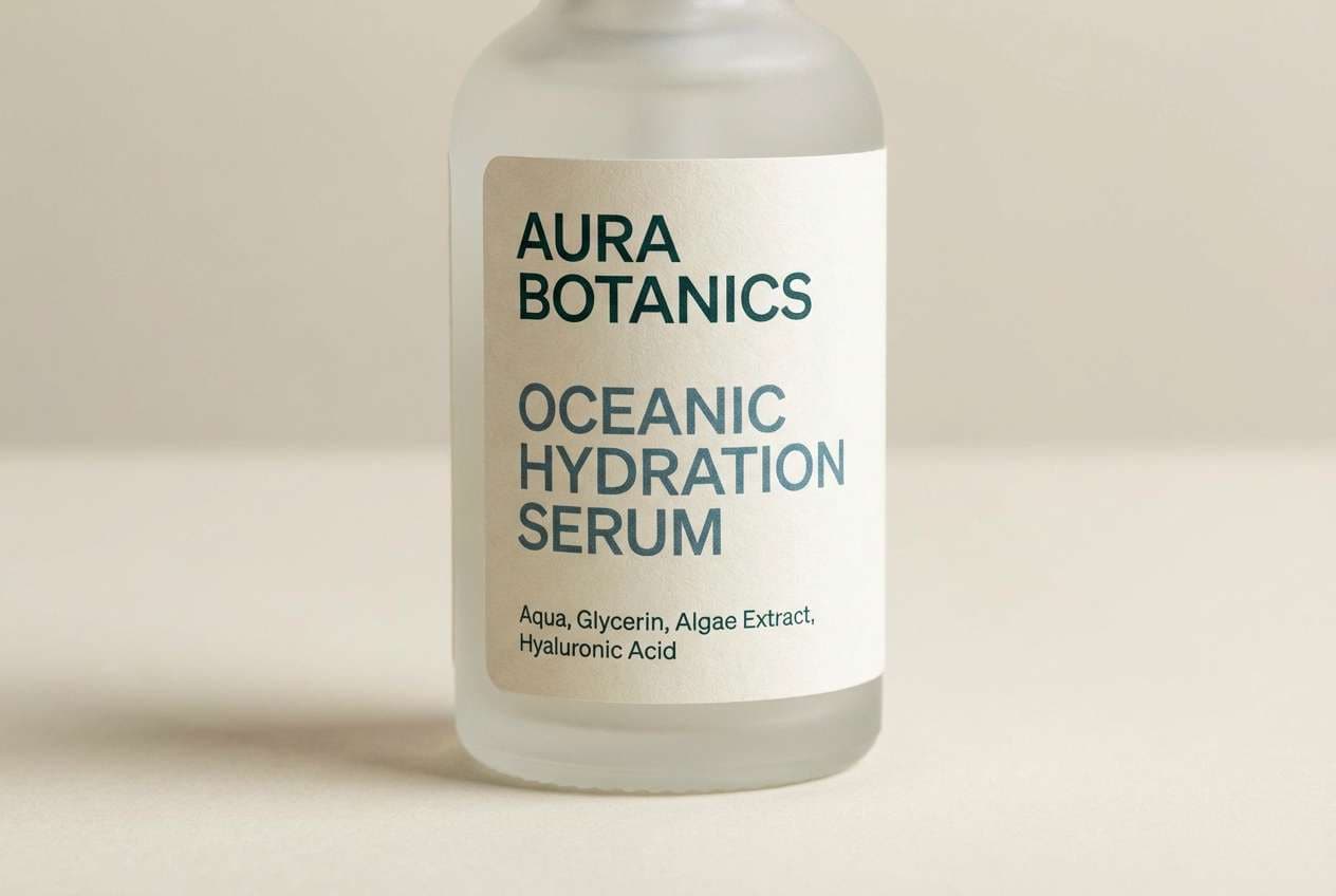 skincare label design