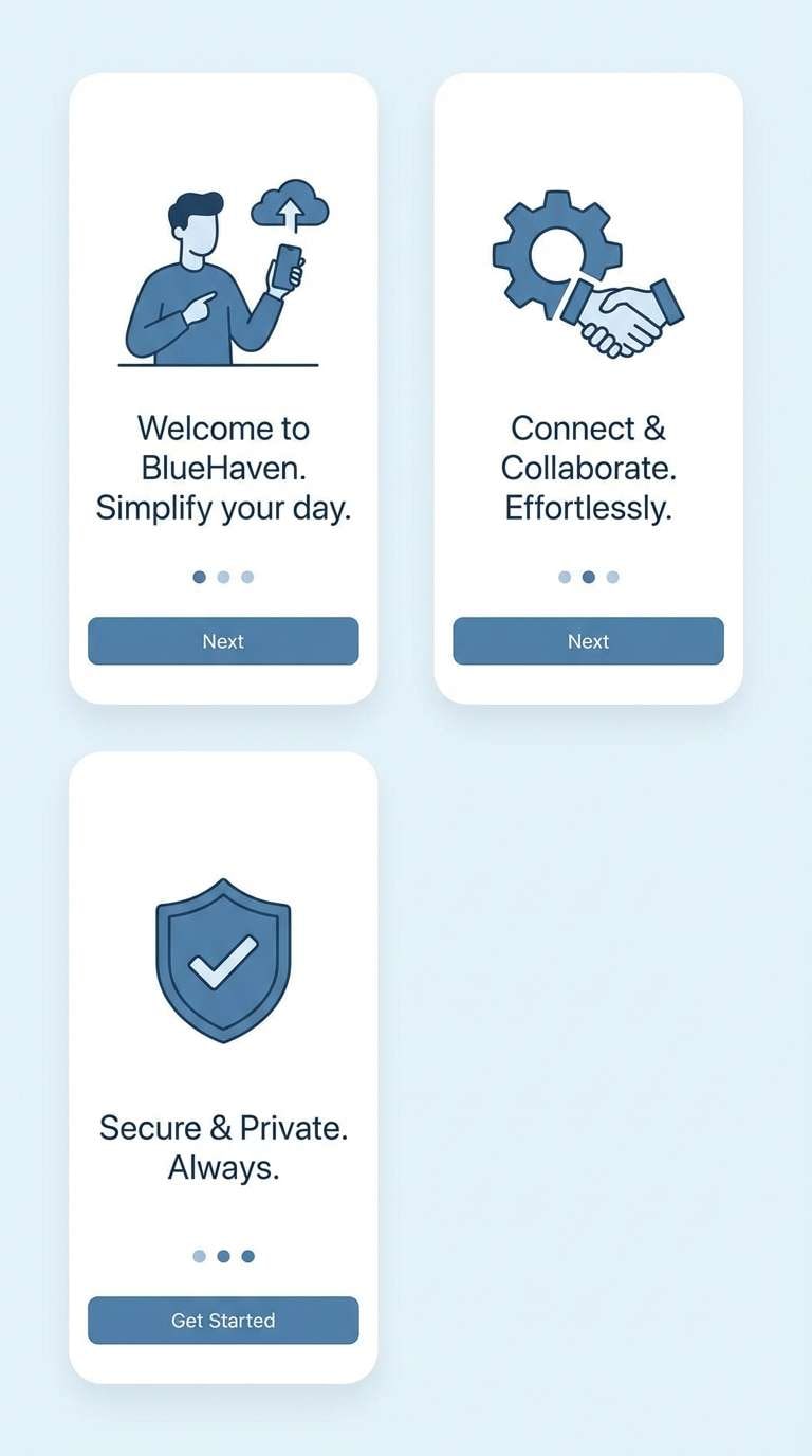 app onboarding screens