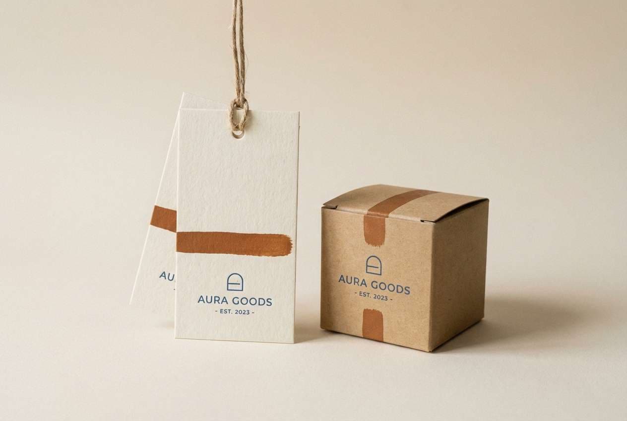 leather tag packaging