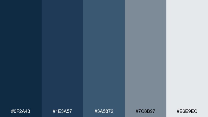 denim office color palette with hex codes