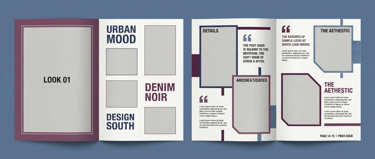 streetwear editorial layout