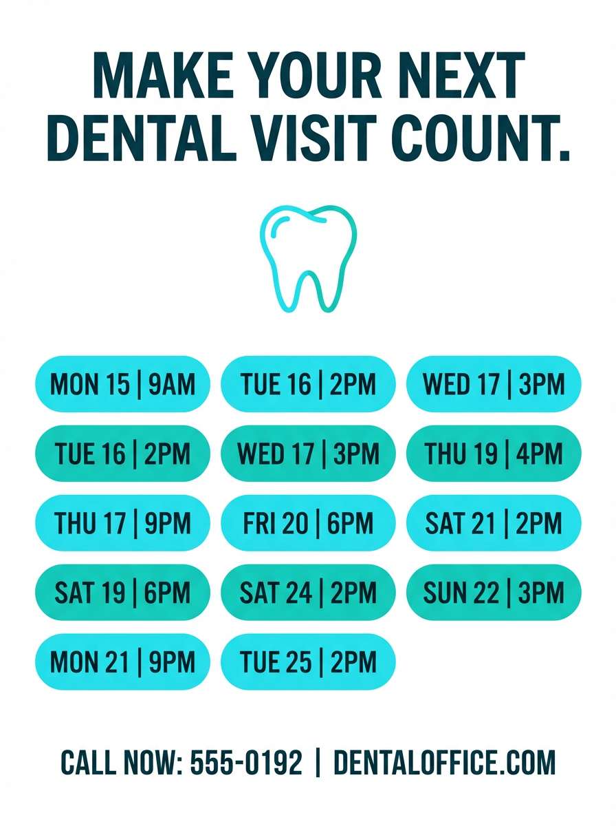 dental appointment flyer